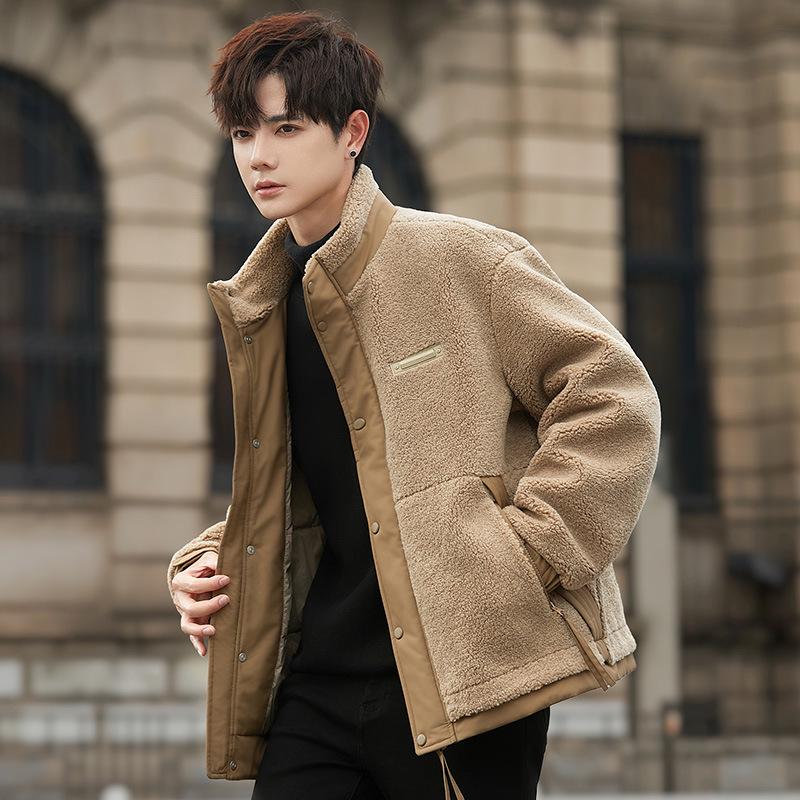 Men s 2025 Winter Fashion Down Jacket - Thick, Warm, High-End Trendy Coat with Stand Collar. S