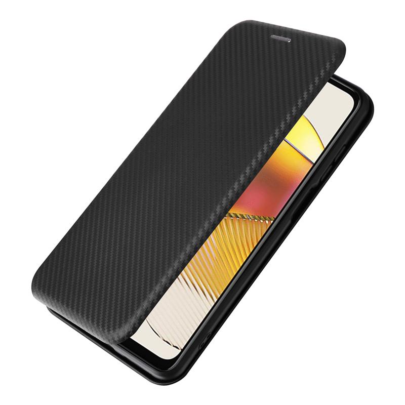 For Motorola Moto G13 4G/G23 4G/G53 5G Phone Case Card Holder Carbon Fiber Texture Leather Stand Cover
