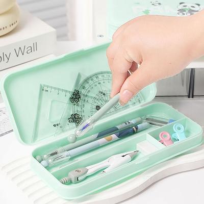 Portable Panda Pencil Case Waterproof Large Capacity Pencil Box Multifunctional Dirt-proof Pen Box Stationery