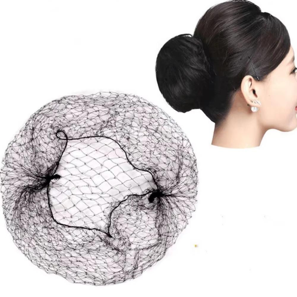 144PCS/SET Professional Elastic Hair Net Breathable Disposable Wig Cap Invisible Hairnet Home Salon