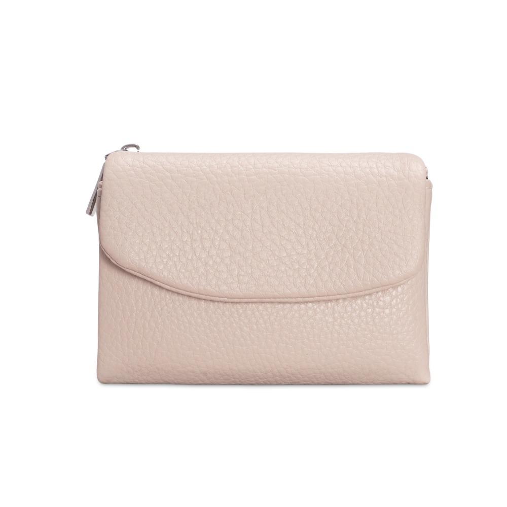 

Casual Zipper Short Wallets Solid Color Large Capacity Card Holder Soft Leather Coin Purse Women белый