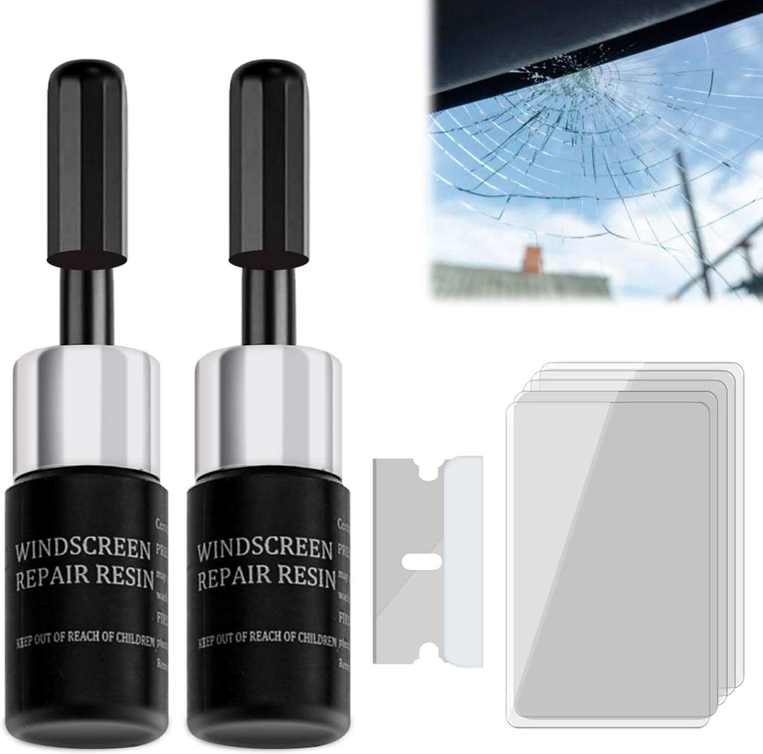 

Рідина для ремонту тріщин лобового скла Набір для ремонту лобового скла автомобіля Рідина для ремонту відколів та тріщин лобового скла