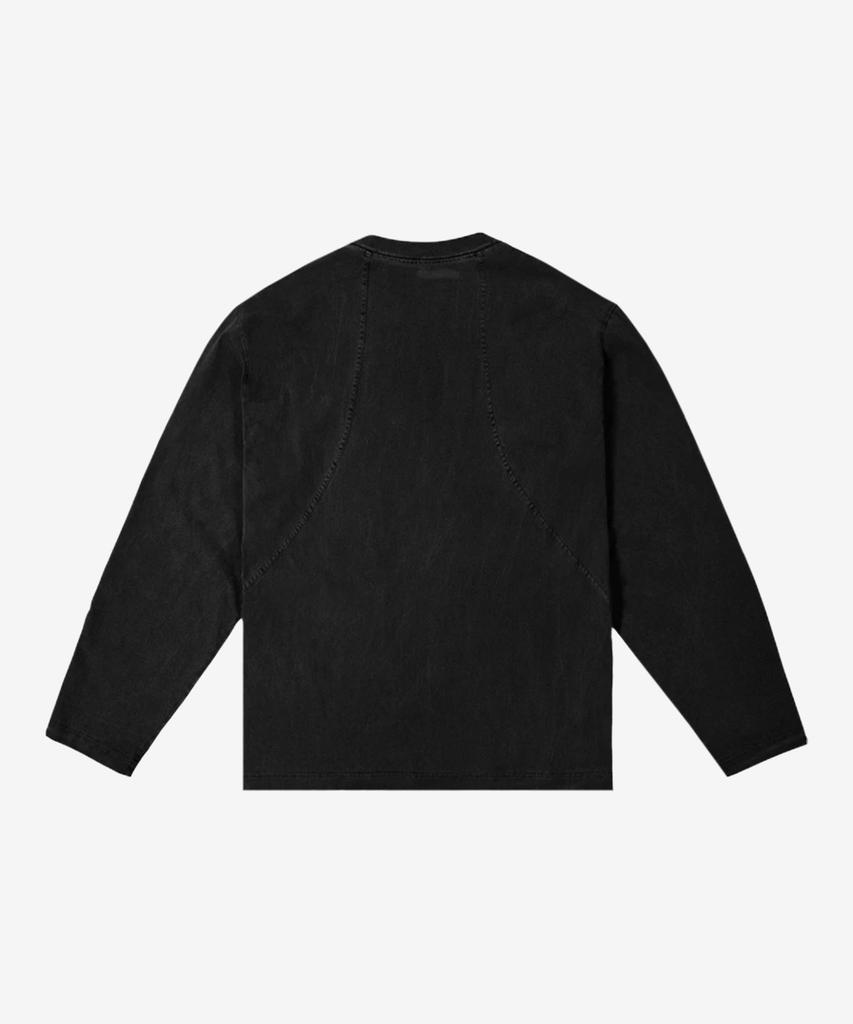 Aetityudeuaetityudeu Aa Curved Garment Dyeing Long Sleeve Black