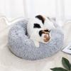 Donut Macaron Cat Dog Beds Sofa , Washable Round Cat Pillow Cushion Pet Bed