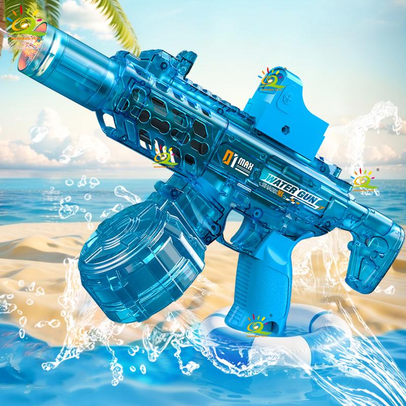 HUIQIBAO Electric water gun, fully automatic assault gun, large capacity design, outdoor beach swimming pool shooting game