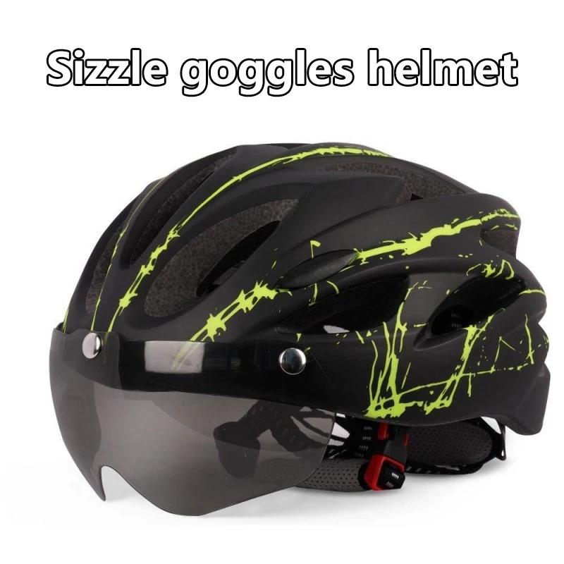 Cycling Helmet Adults Ultralight Bike Helmet Anti Fog Goggles Breathable EPS Protection Road Mountain Biking Christmas Gift