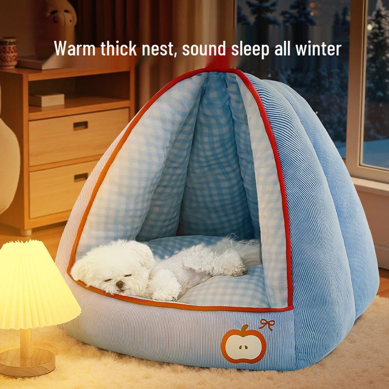 All-Season Semi-Enclosed Pet Nest for Small Dogs and Cats