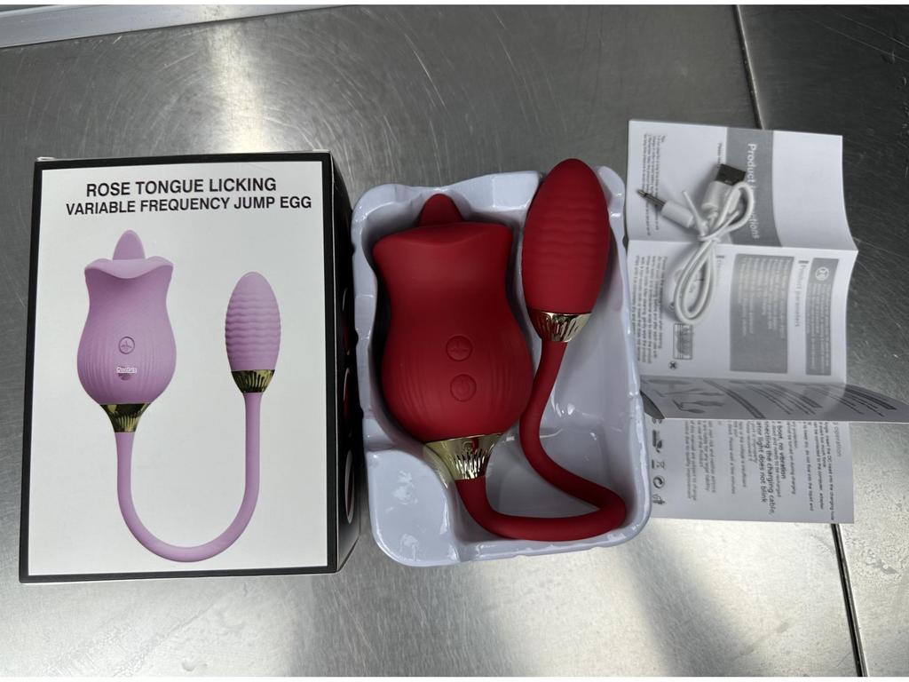 Teleskopický vibrátor First-Chen s jazykem a vibračním vajíčkem pro ženy