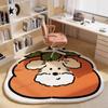 Bedroom Carpet Plush Cartoon Decoration Girl Room Bed Blanket Cloakroom Living Room Thick Imitation Cashmere Round Mat