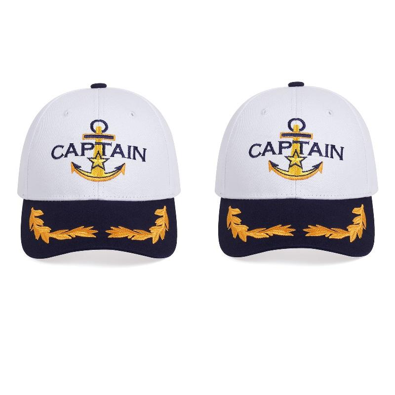 Brand Oohmy Men Women Baseball Caps Embroidered Captain & First Mate Hats Boating Marine Sailor Party Fun Hat