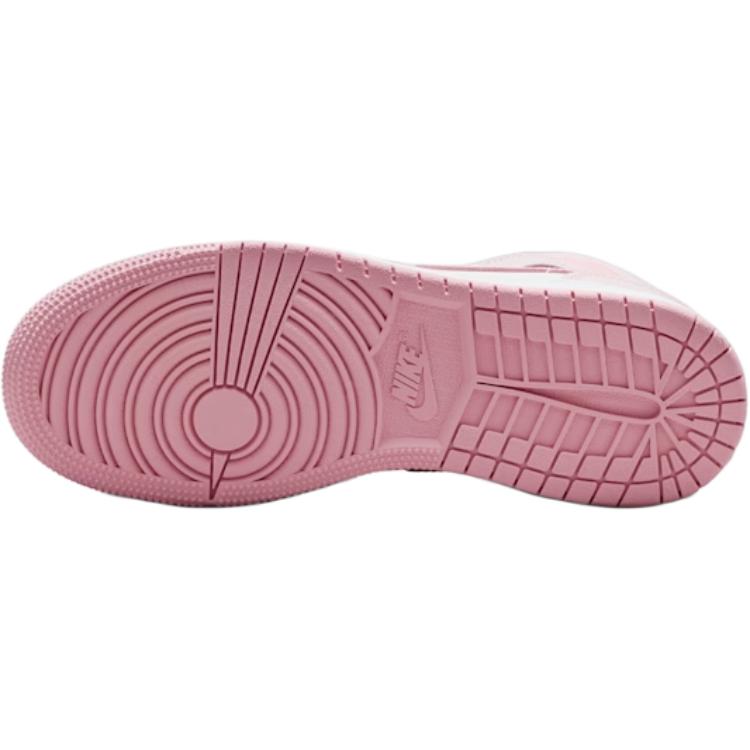 New Jordan 1 Mid top Children's Basketball Shoes Pink Teenagers DQ8423-600