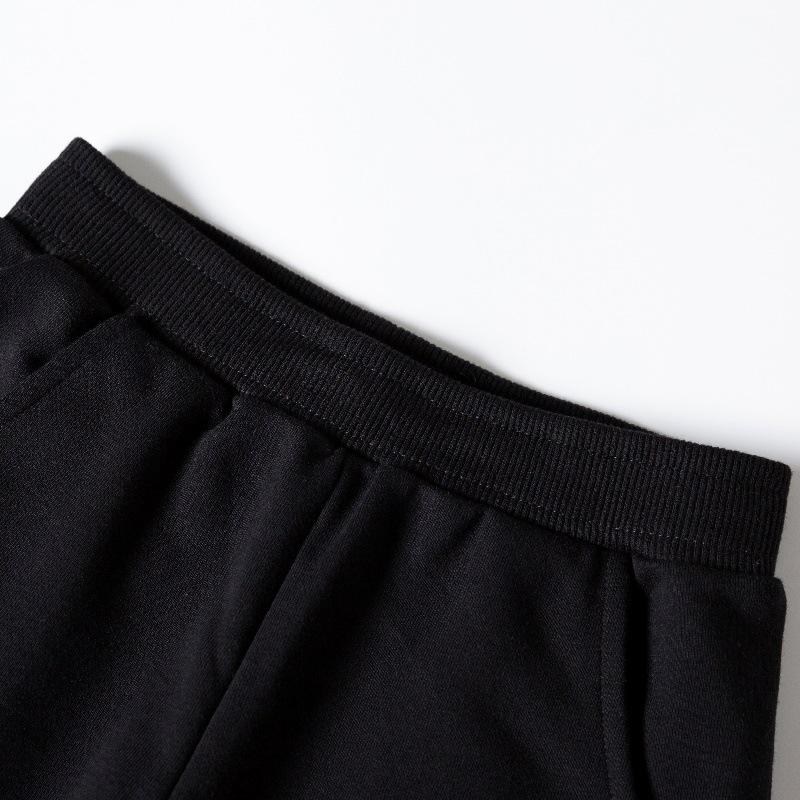 Yuchun Kids' Autumn/Winter Terry Sweatpants - Solid Color, Korean Style, 350g, Available In Various Sizes