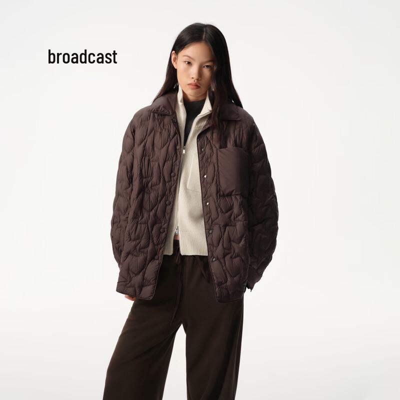 

Broadcast Women s Short Goose Down Puffer Jacket L