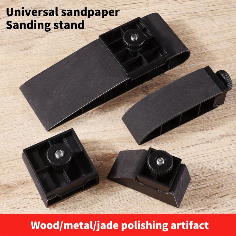Sandpaper Rack Polishing Tool Grinding Blocks With Quick Changes Systems Ergonomic Grip For Model Making Home Renovation