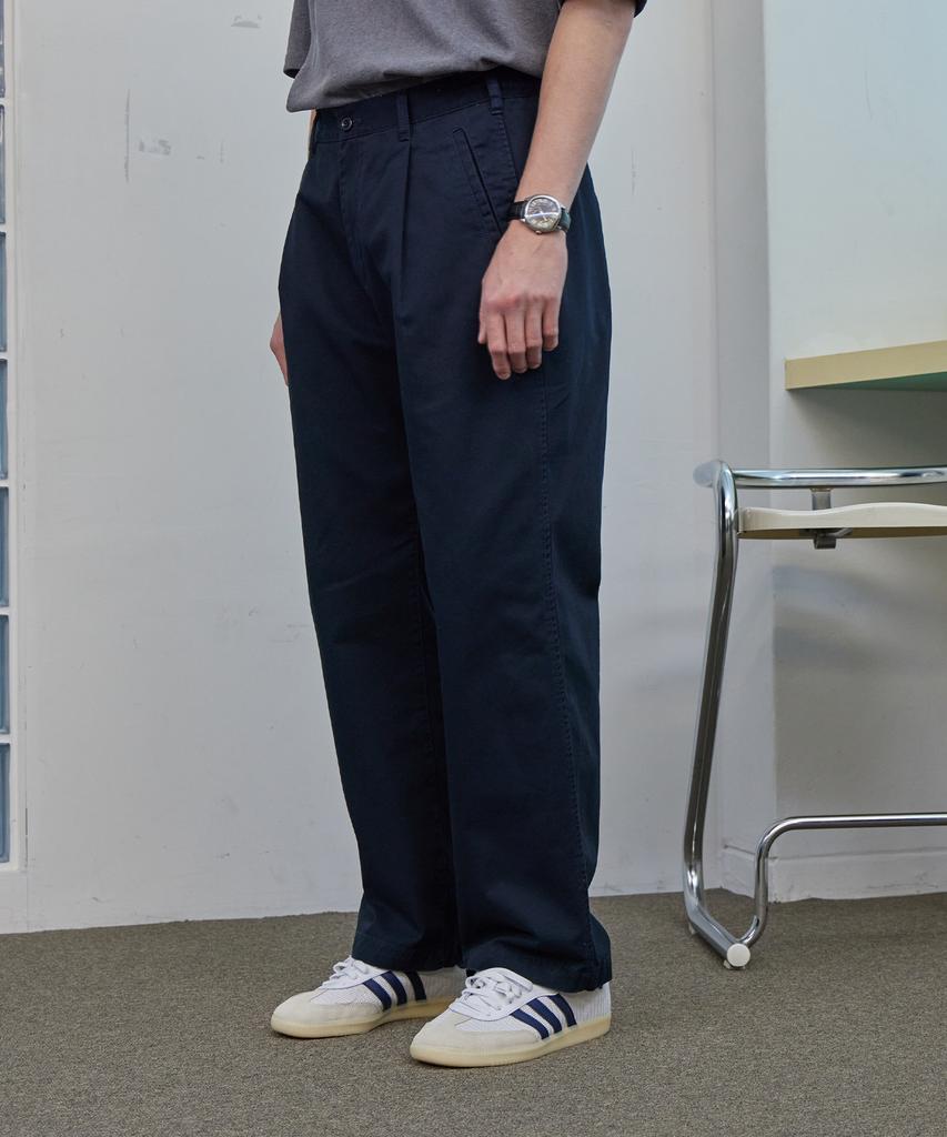 Ahidu Dual Banding Essential Chino Pants_Navy