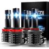 BEA 9005 H11 Bulbs, Fanless In Line HB3 H8 H9 Fog Light Bulb 6500K Xenon White Fog Light Of 4