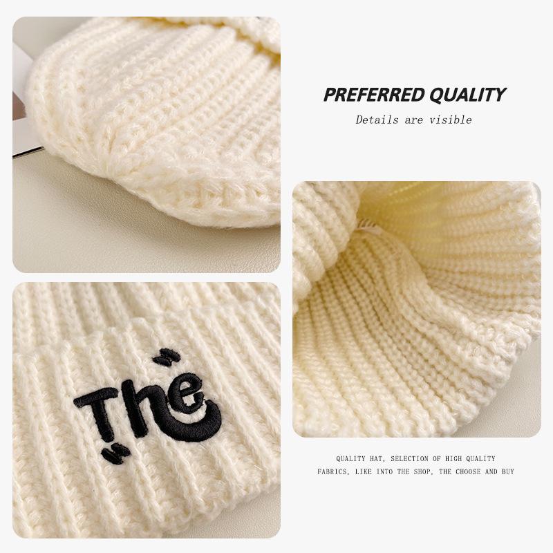 Cold and warm in autumn and winter, ear protection, big head circumference, small face, knitted hat children
