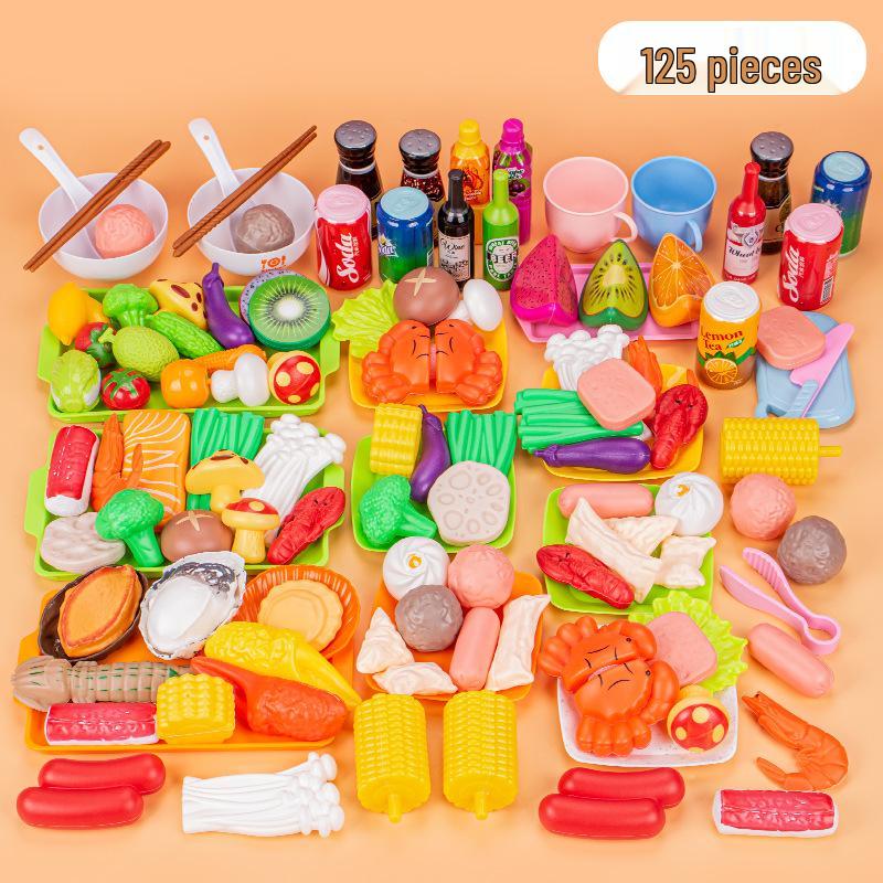 Kids' Pretend Play BBQ Set: Grilled Meat & Skewers Kitchen Toy