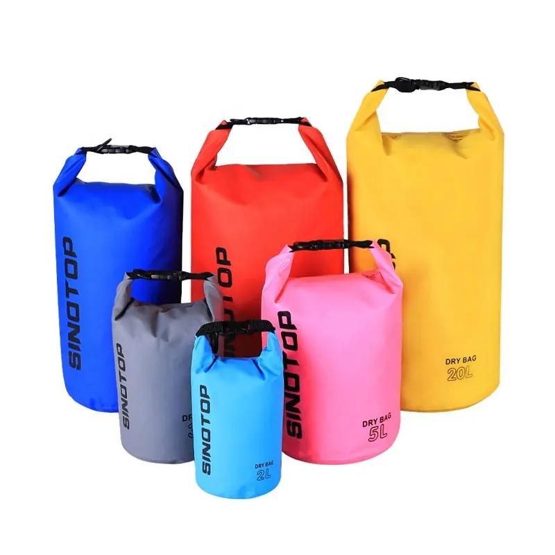 Customized Design Top Travel PVC Roll Top Waterproof Backpack Dry Bag for Ocean Outdoor Camping Hiking Sport Available 5L 10L