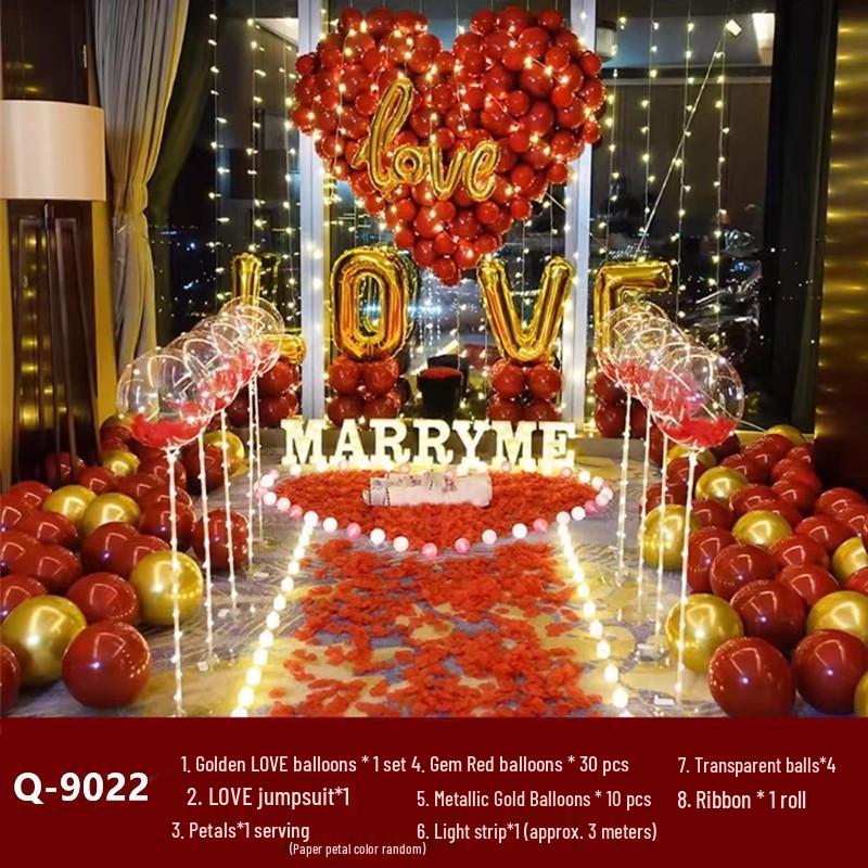 Romantic Proposal & Anniversary Balloons for Valentine's Day