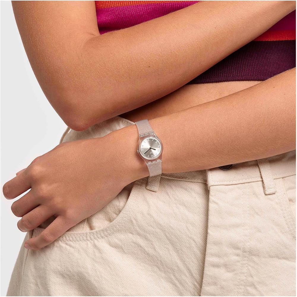 Swatch Lady SILVER GLISTAR TOO Unisex Hodinky LK343E (Autentický dovoz)