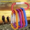 20pcs Random Color Aluminum Alloy Carabiner Keychains D-ring Buckle Spring Snap Hook Clip for Outdoor Camping & Daily Use
