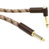 Fender Cable 10' Anled Cable, Pure Hemp Brn