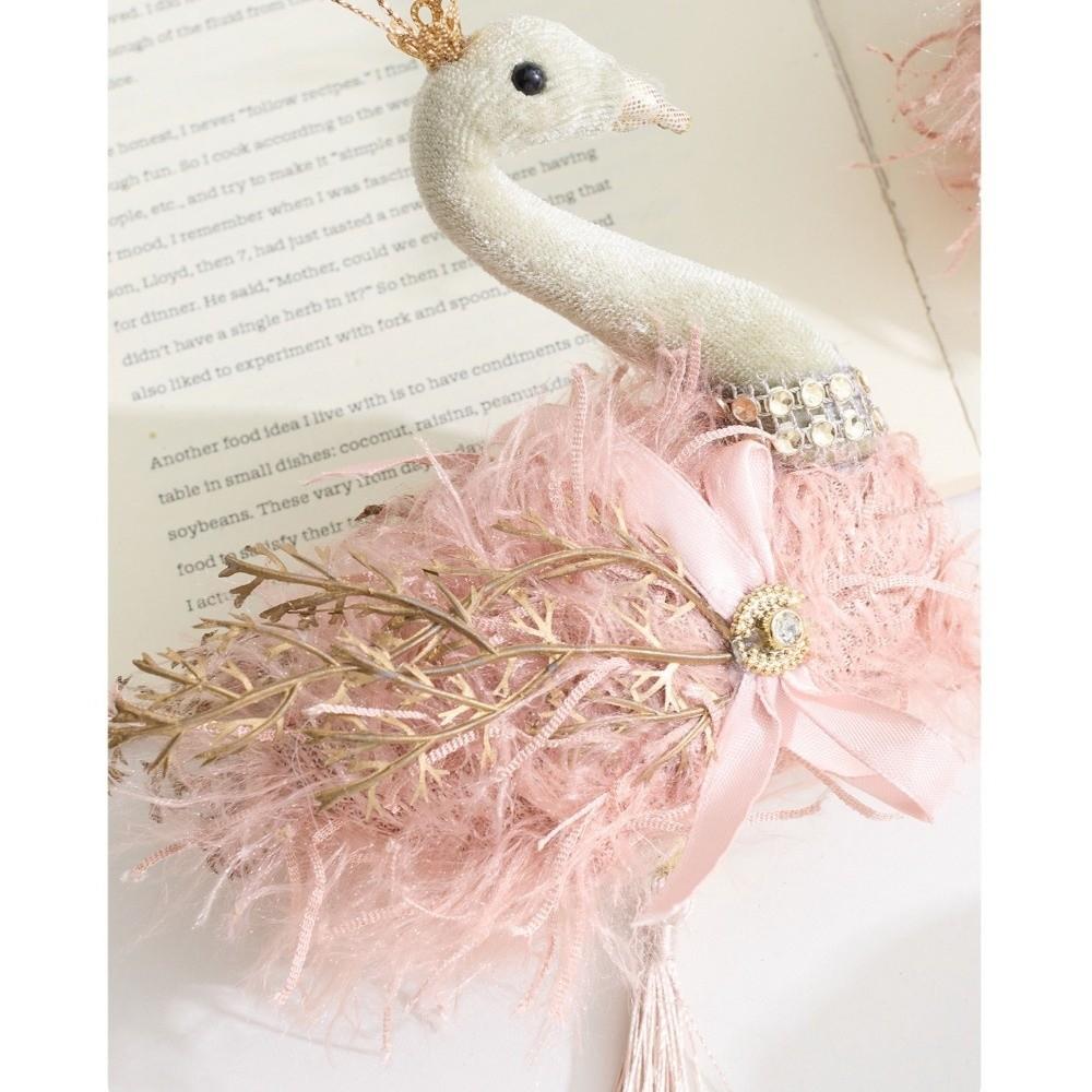 Neue Flanell Weihnachtsbaumdekorationen Große Leichte Weihnachtshänger Schwan Reh Weihnachtsbaum Hängende Ornamente Weihnachtsfeier