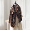 New Brand Elegance Two-Sided Print Scarf Soft Warm Fringe Pashmina Shawl Autumn and Winter Outdoor Coldproof Windproof Blanket