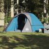 4 Person Camping Tent Blue Waterproof