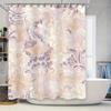 Luxury Printed Shower Curtain Polyester Bathroom Decor Waterproof Decorative Bathtub Room Home Accessories for Kitchen and Livin