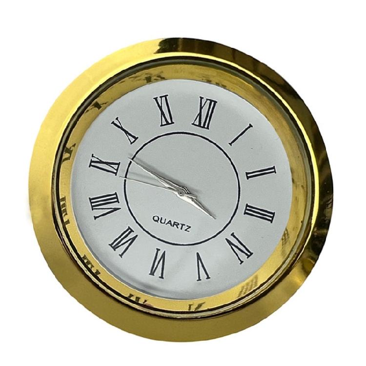 Miniature 36mm Quartzs Mechanism Clock Insert Replacement with Roman Numerals for Enhancing Clock In Homes and Offices