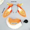 Bunnies Ears Headband Bunnies Tail Reindeer Antlers Headband Deer Antler Hairband for Christmas Halloween Cosplay Costume
