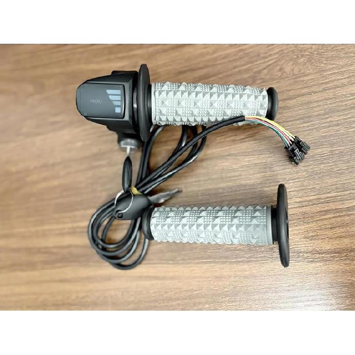 Ebike Full Twist Throttle Fits Ridstar Q20, 48V Plug And Play Throttle 3 Pin Easy Tallation, LCD Display With Key Lock, Throttle Grips For Ebike