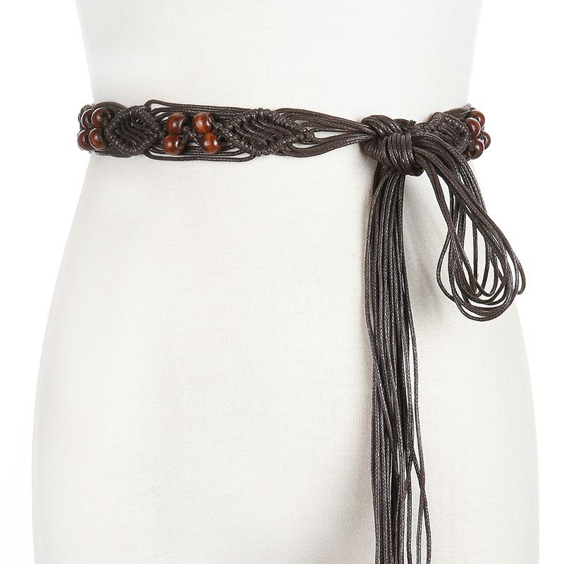 Ethnic Wax Rope Handmade Waistband Bohemian Waist Chain Belt Accessory