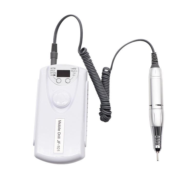 Mașină electrică portabilă de găurit pentru unghii, mașină de manichiură pentru șlefuitor de unghii cu gel acrilic, echipament reîncărcabil pentru arta unghiilor