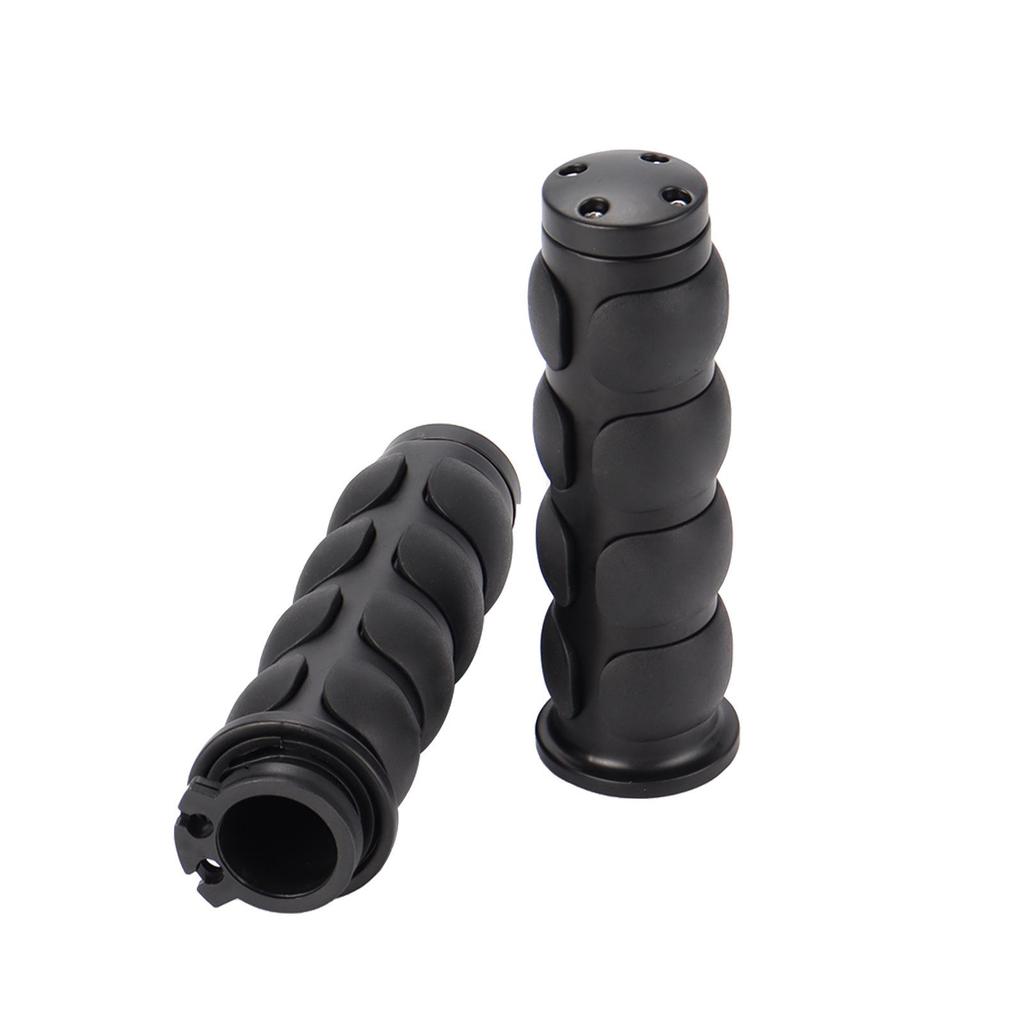 Retro Motorcycle Handlebar Grips for Harley - Fits 22mm & 25mm Cruisers