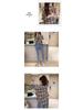2026 Spring Elegant Korean Plaid Long Sleeve Women's Loose Casual Shirt Jacket