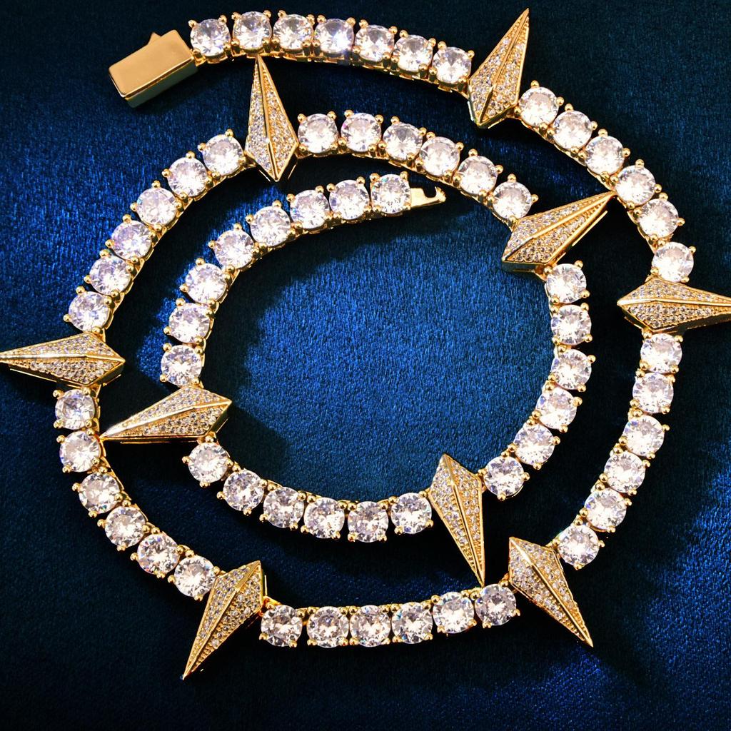 Black Panther Style 5mm Zircon Necklace - Trendy Men's Hip-Hop Design