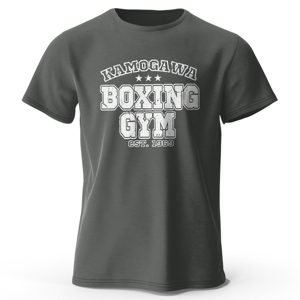 Hajime No Ippo Kamogawa Boxing Gym T‑Shirt Vintage Print Men Women Short Sleeve Crew Neck Casual Loose Unisex Streetwear Summer Tops