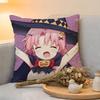 Kissenbezug Leinen Hautfreundlich Weich Dekorativer Bezug Für Sofa Heimdeko Kwaii Anime Niedlich SSchoolLives Kissenbezug