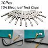 10Pcs/Set Metal Crocodile Clip Nickel Plated Electrical Test Clip Alligator Clips Cable Lead