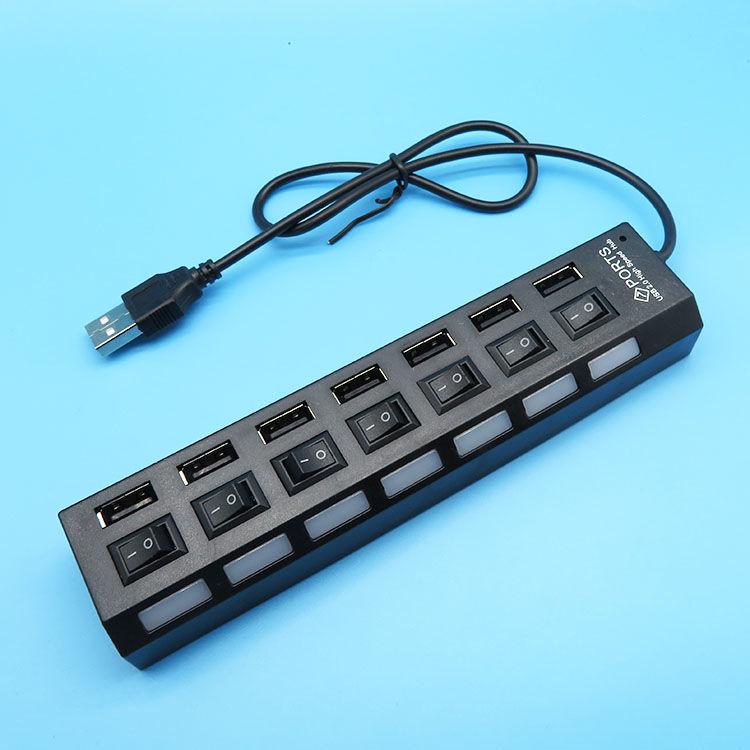 

Високошвидкісний USB 2.0 хаб-розгалужувач для ноутбука, настільного комп ютера, миші, клавіатури та U-диска