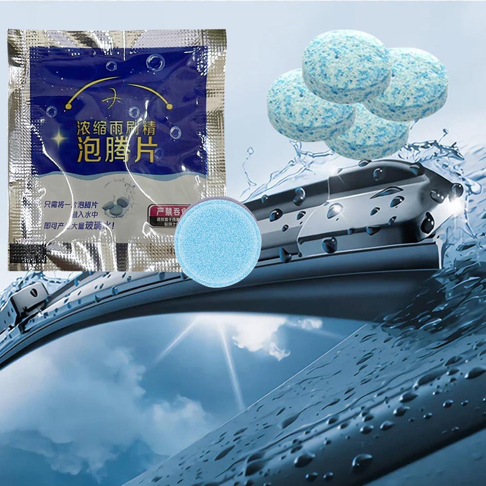 1-100PCS Solid Cleaner Auto Wiper Glass Solid Cleaning Concentrated Tablets Detergent Car Windscreen Cleaner Effervescent Tablet