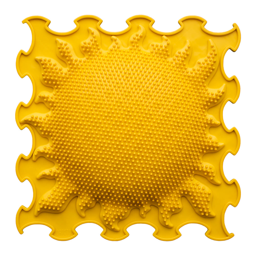sensory mat Sun (stiff) 1 pc - yellow