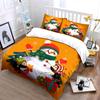 Snowman and Penguins Holiday Set Bedding Duvet Cover Set Duvet Cover Pillowcases  (1*Duvet Cover 2*Pillowcases, without duvet insert)