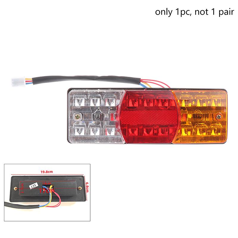 Universalauto mit Blinker, Rückfahrwarnleuchte, Rücklicht, Stoppsignallampen, 200 x 70 mm, 3-farbige LED-Heckspoilerleuchte