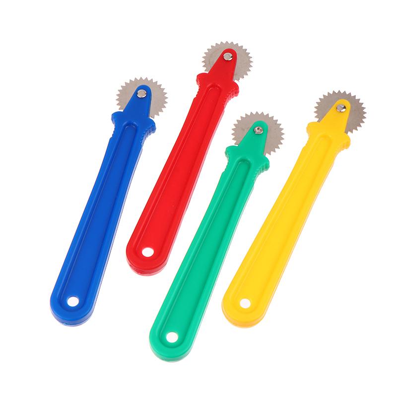 5/10Pcs Plastics Leather Overstitch Wheel Space Paper Perforating Tool Tailor Stitch Marker Gear Roulette Patchwork Tools Random
