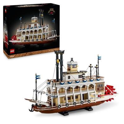 LEGO Ideas 21356 Exklusiv Cdiscount Mississippi Ångbåt - Byggset för Vuxen