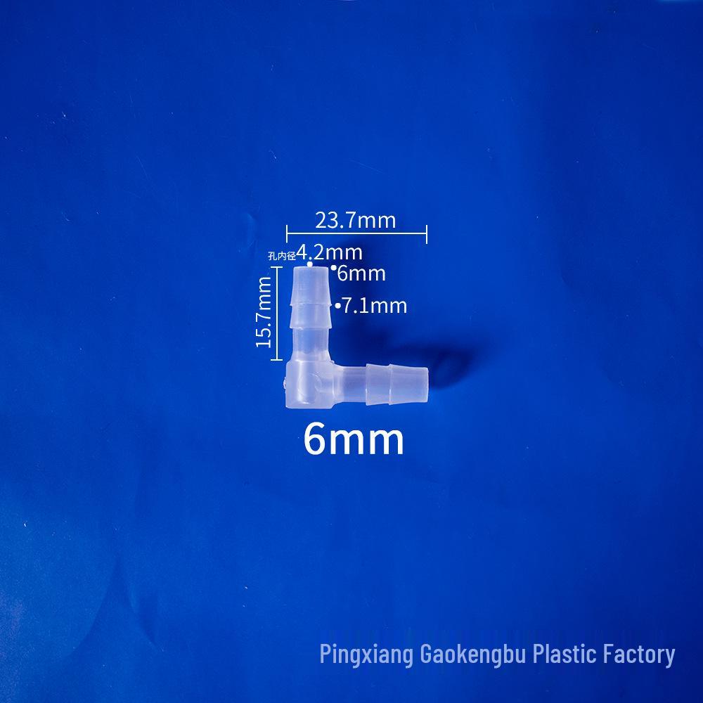 L-Shaped Elbow Plastic Connector Fittings, 90° Right Angle Pipe Accessories